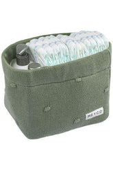 Meyco Nursery Basket Mini Knots - Forest Green - Medium - Mari Kali Stores Cyprus